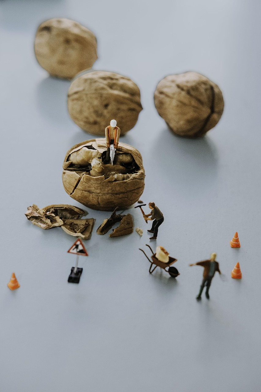 miniature, studio, construction, blue construction